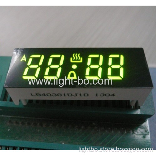 Green Oven Timer Led Display,4-digit 0.38" 7 Segment With Package Dimensions 44 X 16 Mm